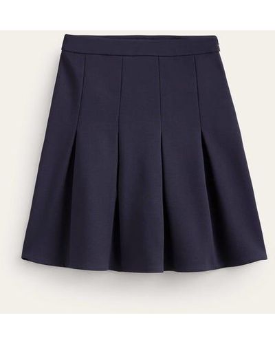 Boden Flippy Ponte Mini Skirt - Blue