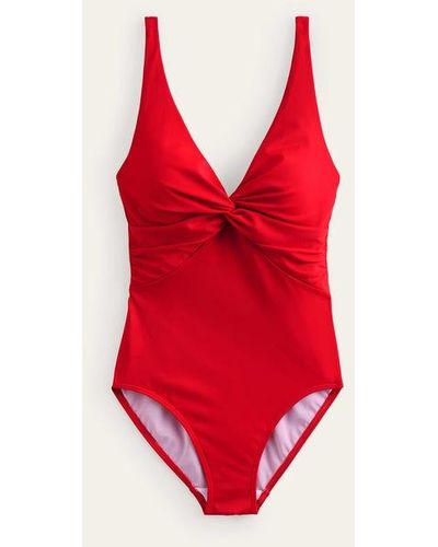 Boden Twist Classic Swimsuit - Pink