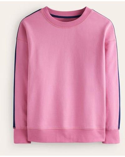 Boden Drop Shoulder Sweatshirt - Pink