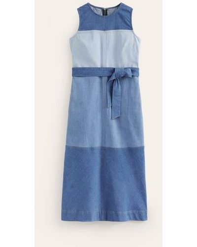 Boden Hotch Denim Midi Dress - Blue