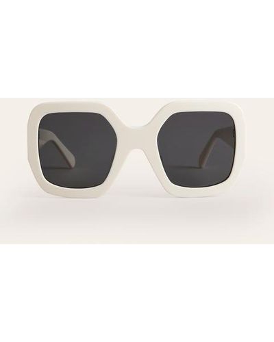 Boden Oversized Square Sunglasses - White
