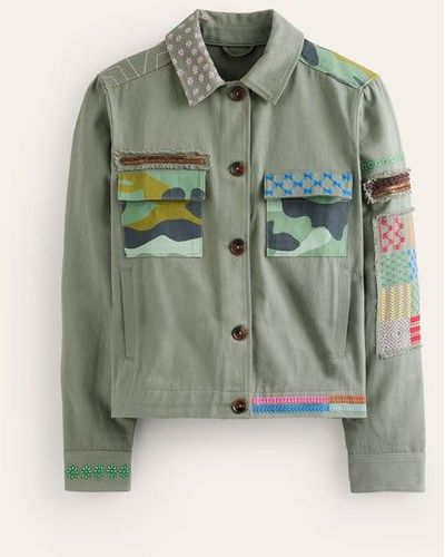 Boden Islington Camo Jacket - Green