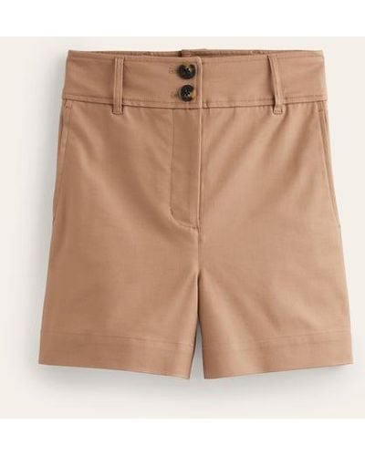 Boden Westbourne Sateen Shorts - Natural