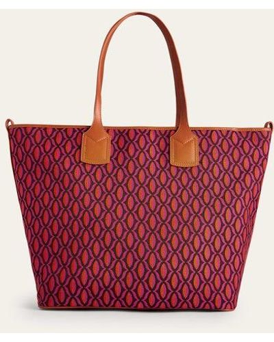 Boden Trapeze Tote Bag - Red
