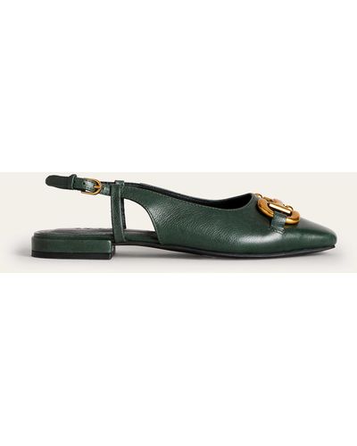 Boden Chaussures plates iris à bride arrière & mors décoratif - Vert