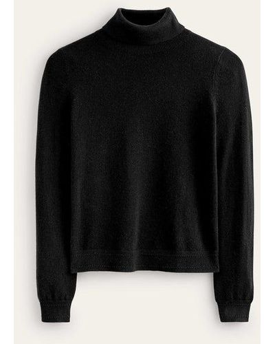Boden Eva Cashmere Roll Neck Sweater - Black