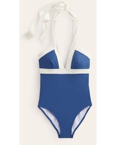 Boden Ithaca Halter Swimsuit - Blue