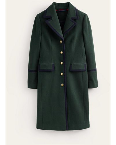Boden Tipped Military Coat - Green