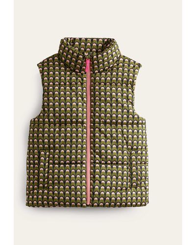 Boden Fife Quilted Gilet - Green