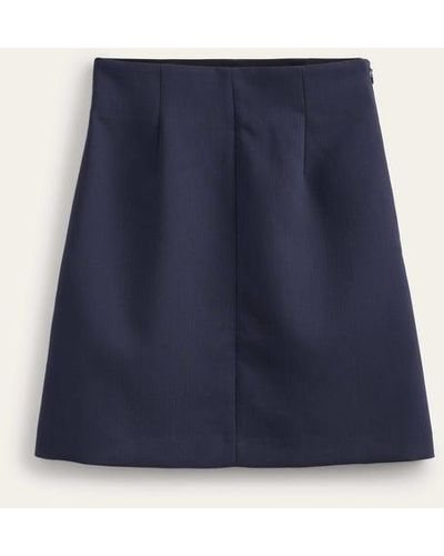 Boden Bi-stretch Mini Skirt - Blue