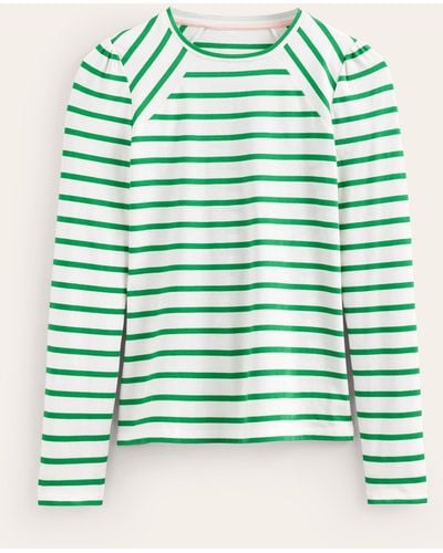 Boden Arabella Stripe T-shirt - Green