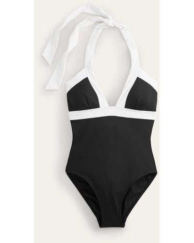 Boden Ithaca Halter Swimsuit - Black