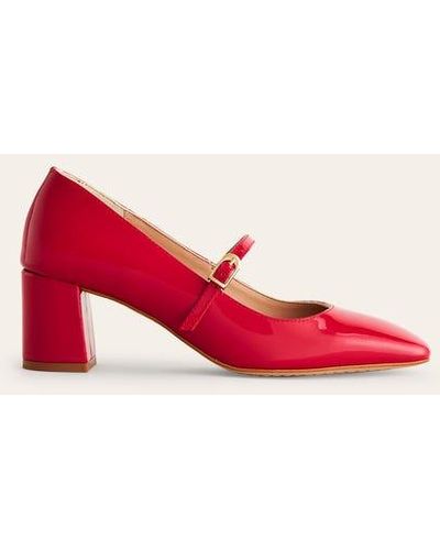 Boden Block Heel Mary Jane - Red