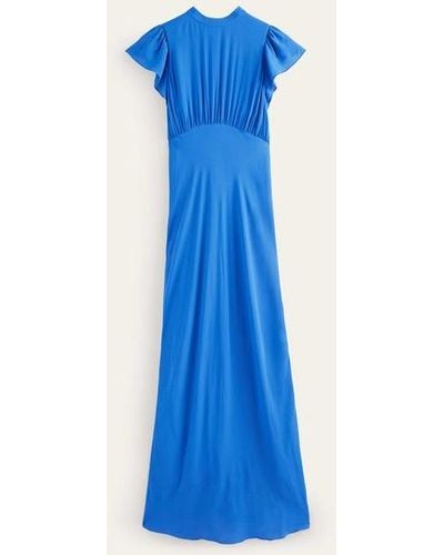 Boden Tie Back Detail Maxi Dress - Blue