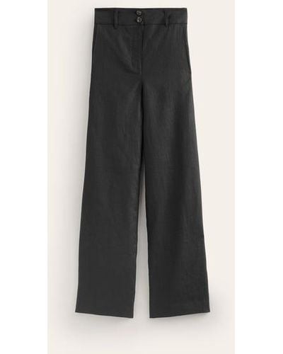 Boden Westbourne Linen Pants - Black