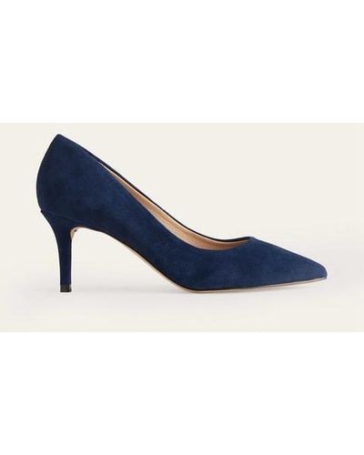 Boden Lara Mid-heeled Court Shoes - Blue
