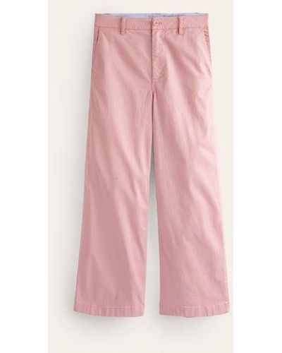 Boden Barnsbury Crop Chino Pants - Pink