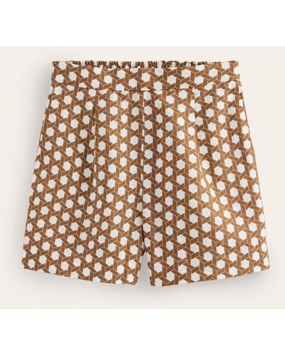 Boden Hampstead Linen Shorts - Natural