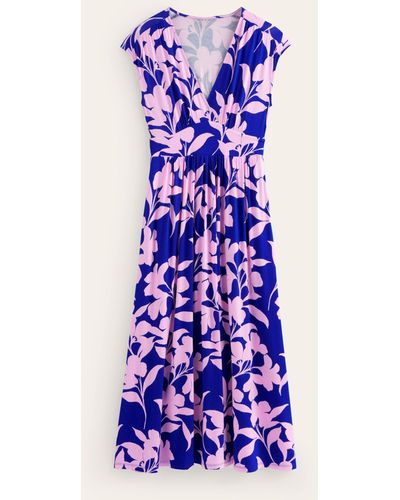 Boden Vanessa Wrap Jersey Maxi Dress - Purple