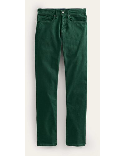 Boden Garment Dye 5 Pocket Trousers - Green