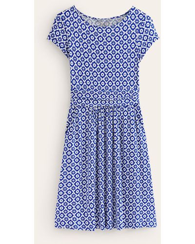 Boden Amelie Jersey Dress - Blue