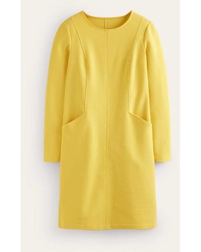 Boden Ellen Ottoman Dress - Yellow