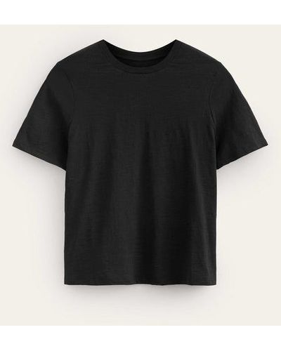 Boden Cotton Crew Neck T-shirt - Black