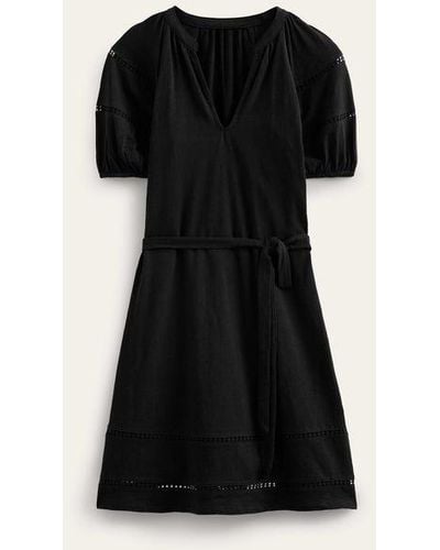 Boden Trim Detail Jersey Dress - Black