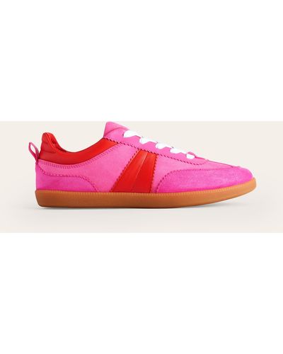 Boden Erin tennis-sneaker im retro-stil - Pink