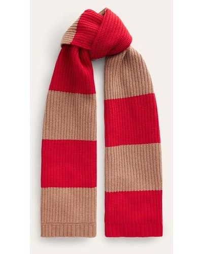 Boden Color Block Scarf - Red