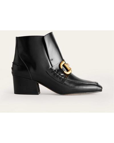 Boden Snaffle-trim Ankle Boots - Black
