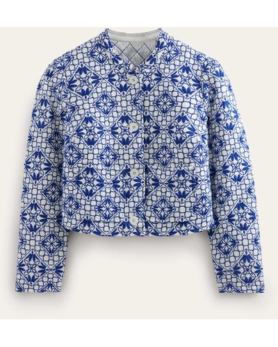 Boden Embroidered Jacket - Blue