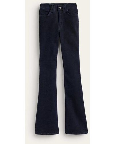 Boden Mid Rise Slim Flare Jeans - Blue