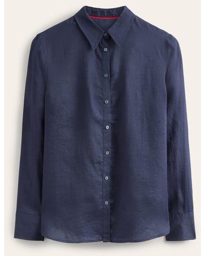 Boden New Linen Shirt - Blue