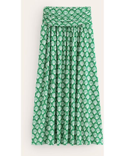 Boden Rosaline Jersey Skirt - Green