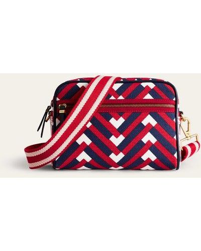 Boden Canvas Cross-body Bag - Red