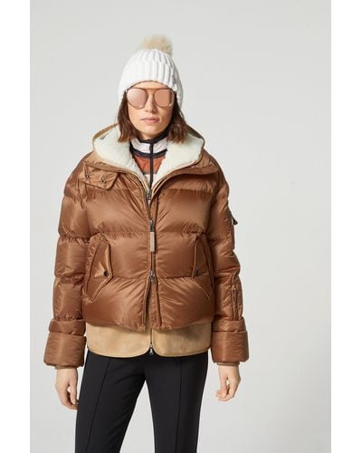Bogner Lily Quilted Down Jacket - Brown