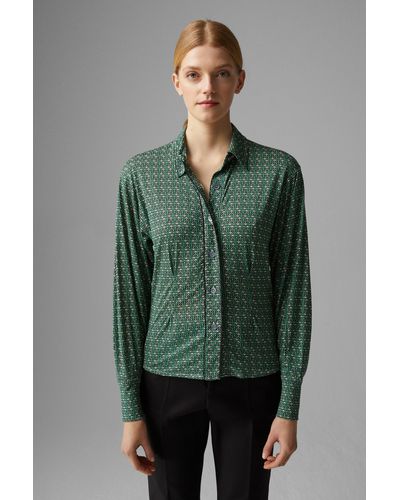 Bogner Nyla Silk Blouse - Green