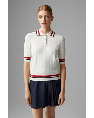 Bogner Lennie Knit Polo Shirt - White