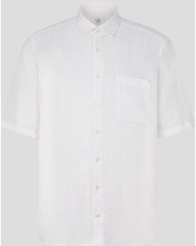 Bogner Lykos Short-sleeved Linen Shirt - White