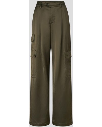 Bogner Satin-Cargohose Clara - Grün