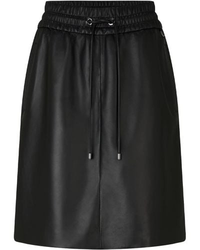 Bogner Aurea Leather Skirt - Black