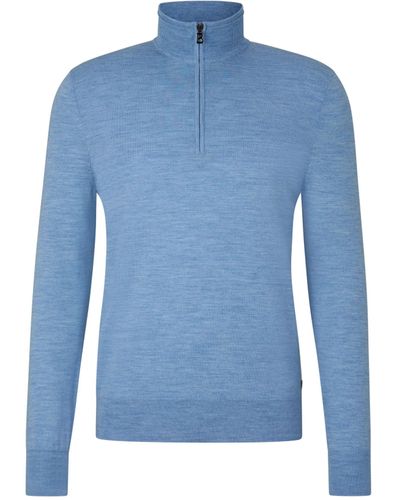 Bogner Jouri Half-zip Pullover For Men - Blue