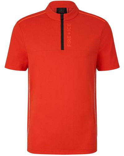 Bogner Fire + Ice Abraham Functional Polo Shirt - Red