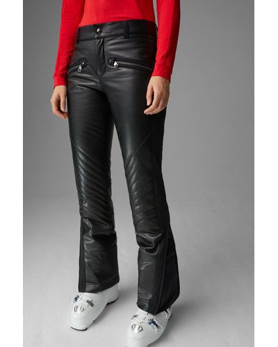 Bogner Tory Faux Leather Ski Pants - Gray
