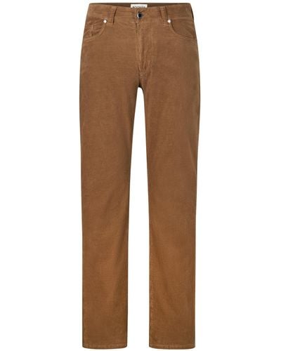 Bogner Rob Prime Fit Corduroy Trousers - Brown