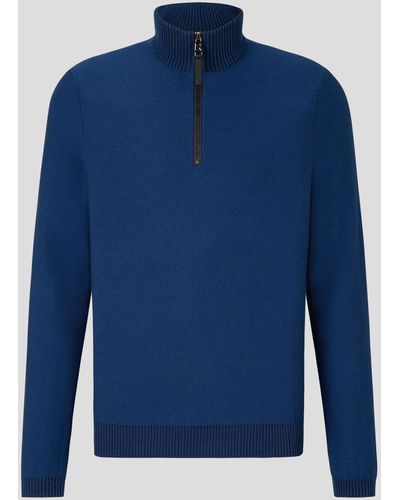 Bogner Lias Half-zippered Sweater - Blue