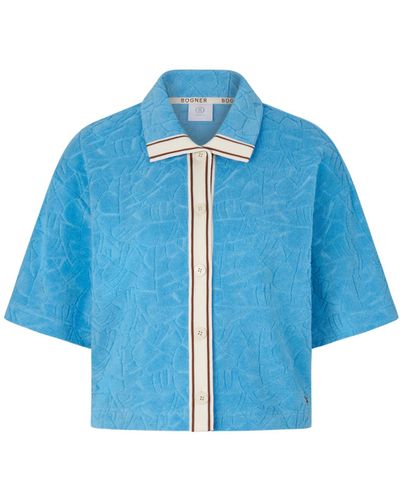 Bogner Yala Terry Shirt Blouse - Blue