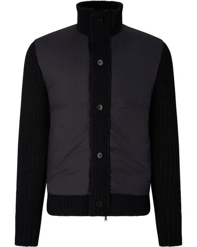 Bogner Pelle Hybrid Knit Jacket - Black