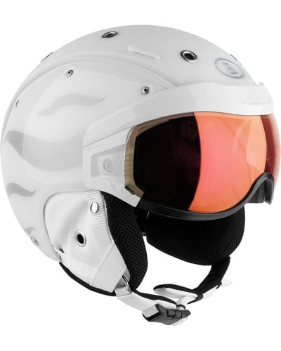 Bogner Ski Helmet B-visor Flames - White